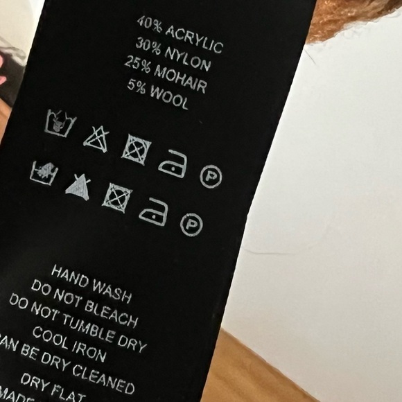 AlexaChung Brown Tan Flower Intarsia Knit Jumper Sweater NWT S - Picture 7 of 8